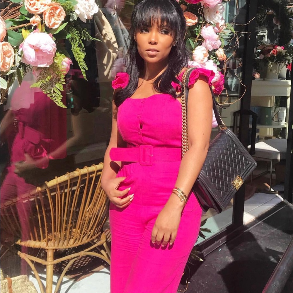 Pink Ruffle Jumpsuit